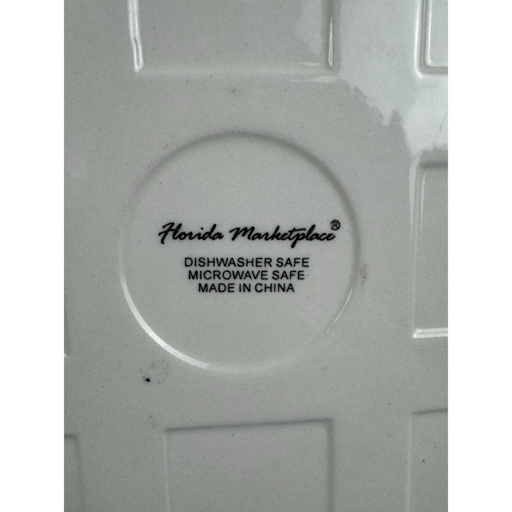 Florida Marketplace Grapes Ceramic Hot Plate Trivet Tile 8